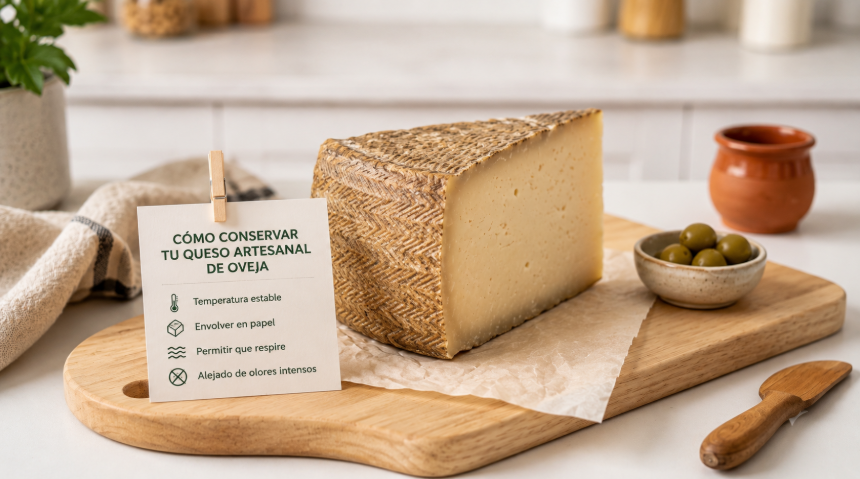 Cómo conservar correctamente un queso artesanal de oveja